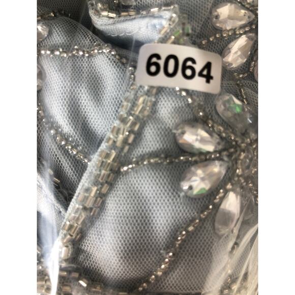 Mac Duggal A93744 Dress Embellished Mesh V Sleeveless Gown NWT 12 - Picture 11 of 11